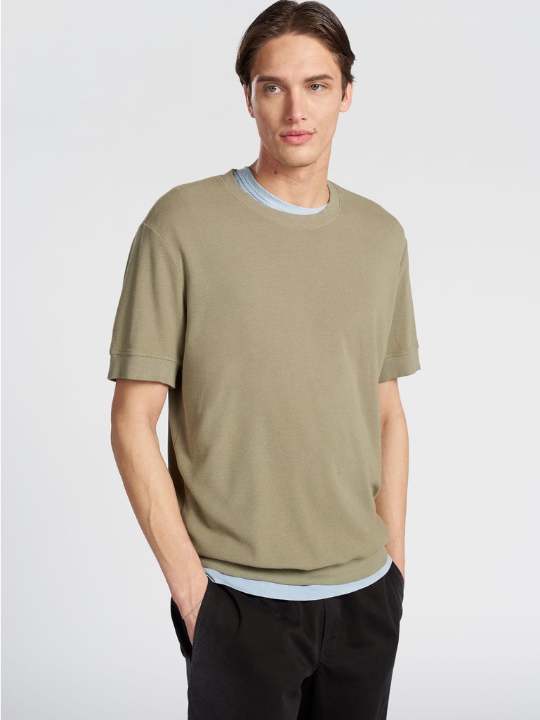 Cotton Citizen Hendrix Short Sleeve Crewneck Tee Mens Xl Olive Green Relaxed Fit